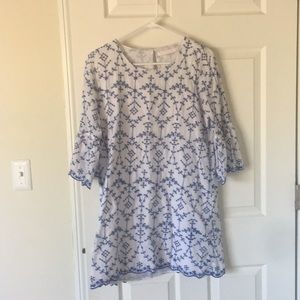 Zara embroidered dress